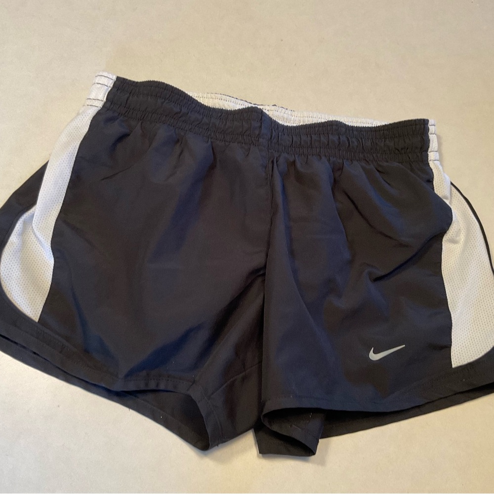 Nike Women's Black and White Shorts